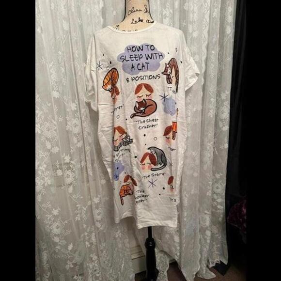 Other - Embrace the Purr-fect Night's Sleep with Our Cat Nightgown!